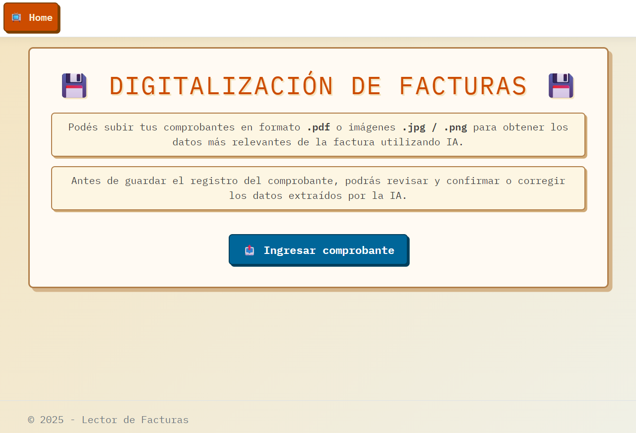 foto lector de facturas